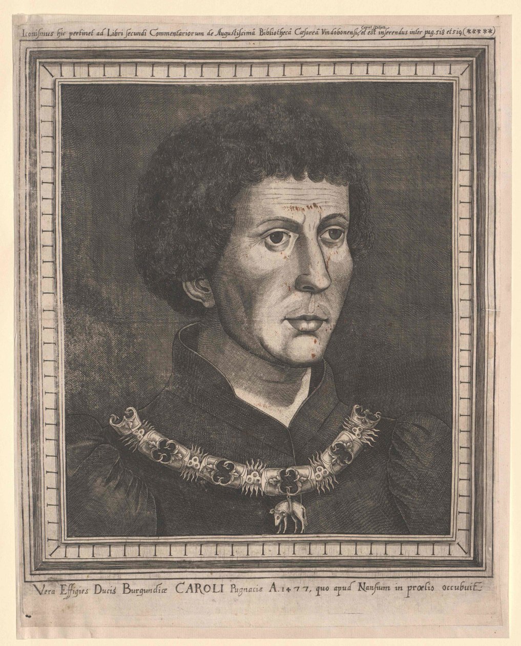 Burgundský vévoda Karel Smělý od Artist Unknown