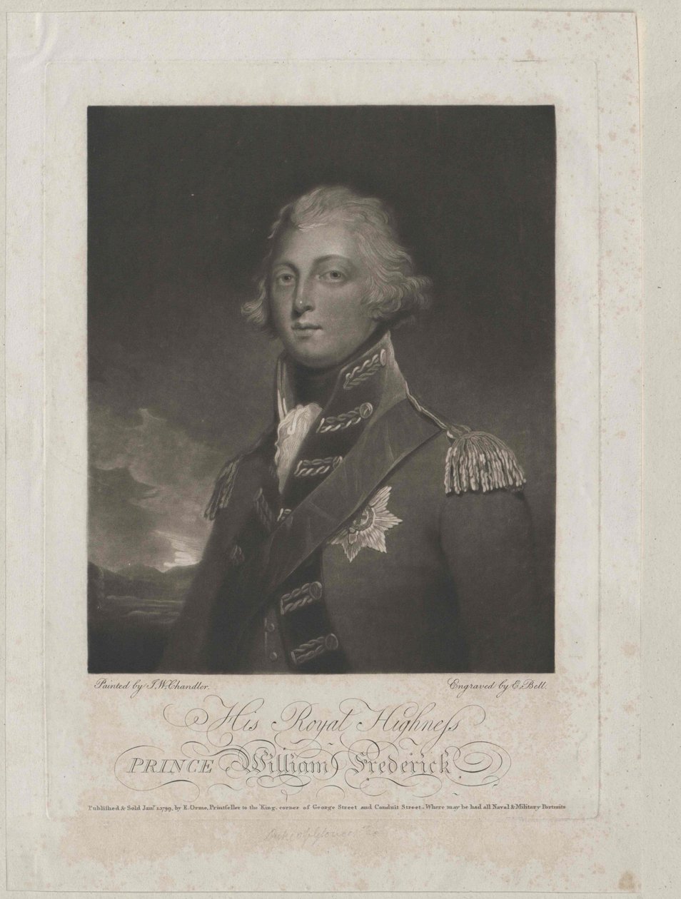 Vévoda z Gloucesteru William Fredric od Artist Unknown