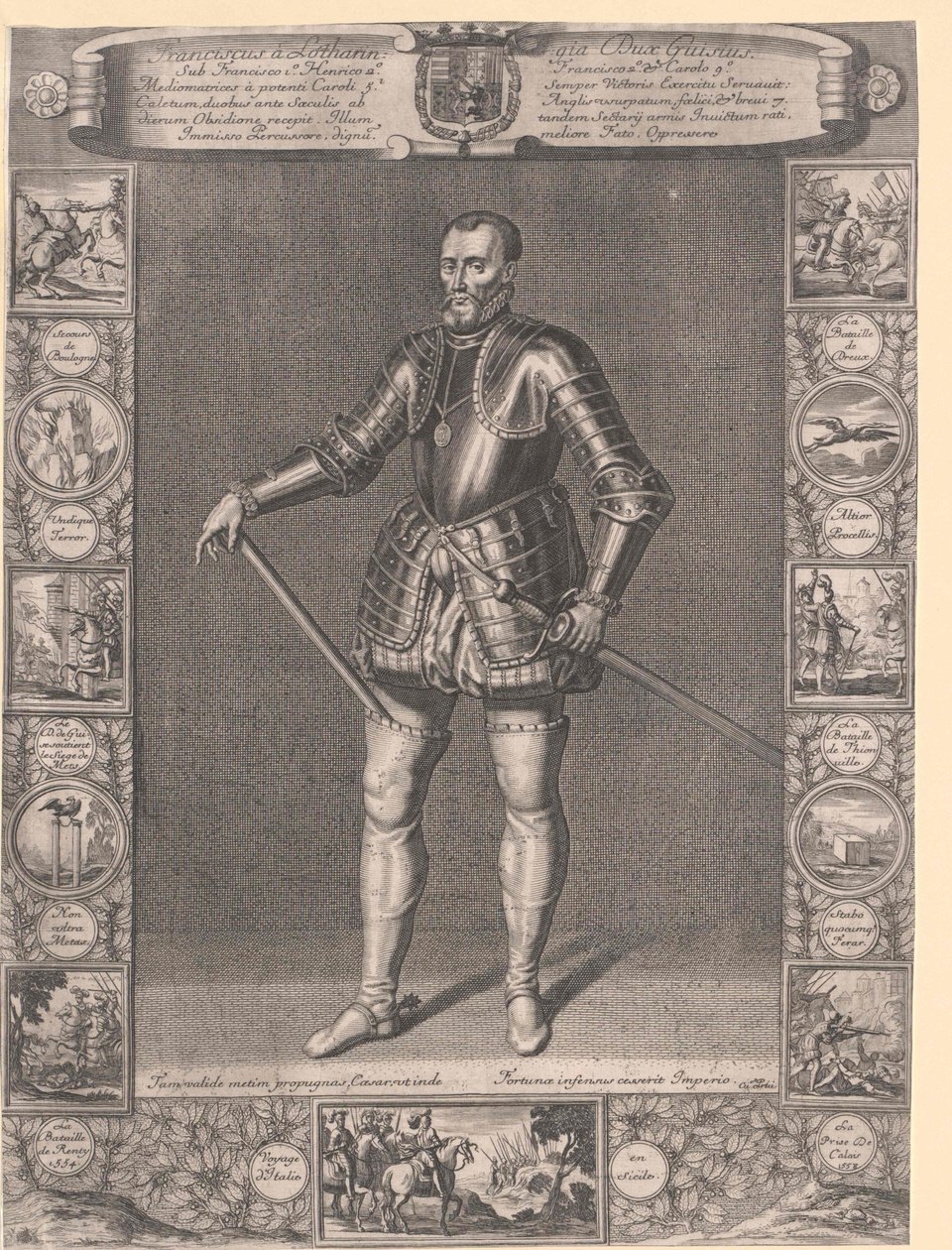 Vévoda z Guise František I. Lotrinský od Artist Unknown