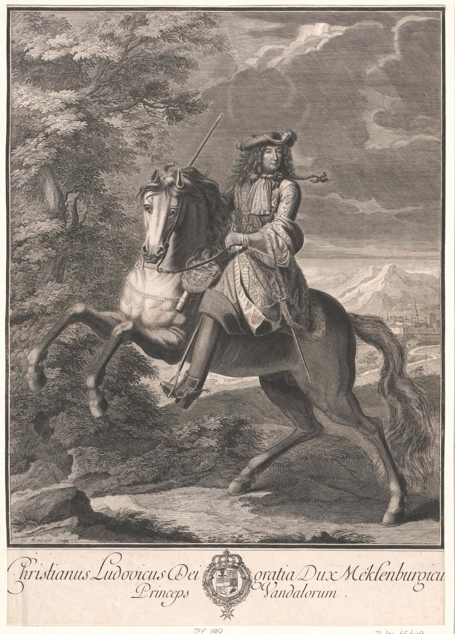 Meklenbursko-Schwerinský vévoda Christian Ludvík I. od Artist Unknown