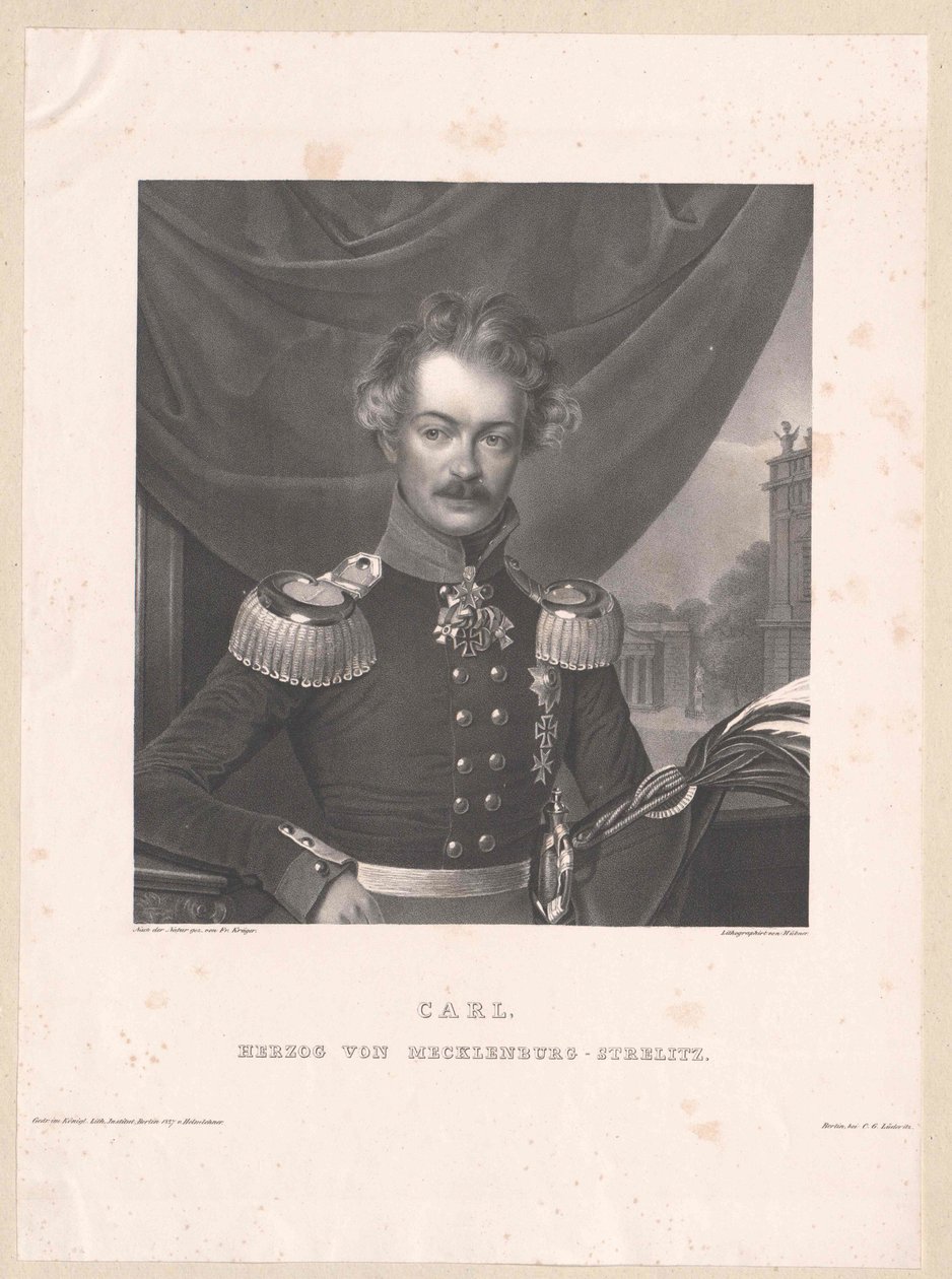 Meklenbursko-střelický vévoda Karl od Artist Unknown