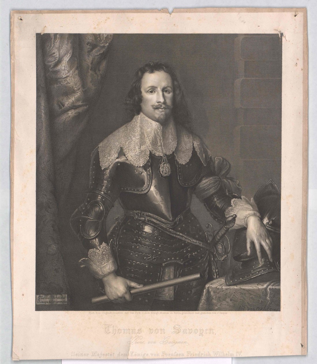 Vévoda savojský Carignan Franz Thomas od Artist Unknown