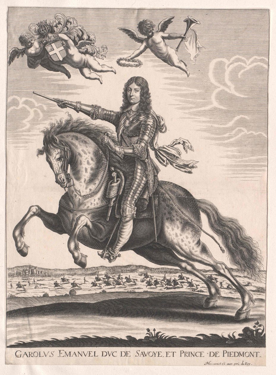 Savojský vévoda Karel Immanuel II. od Artist Unknown