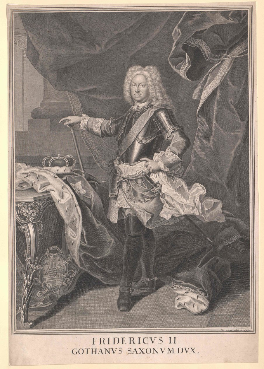 Sasko-gótský vévoda Fridrich II. od Artist Unknown