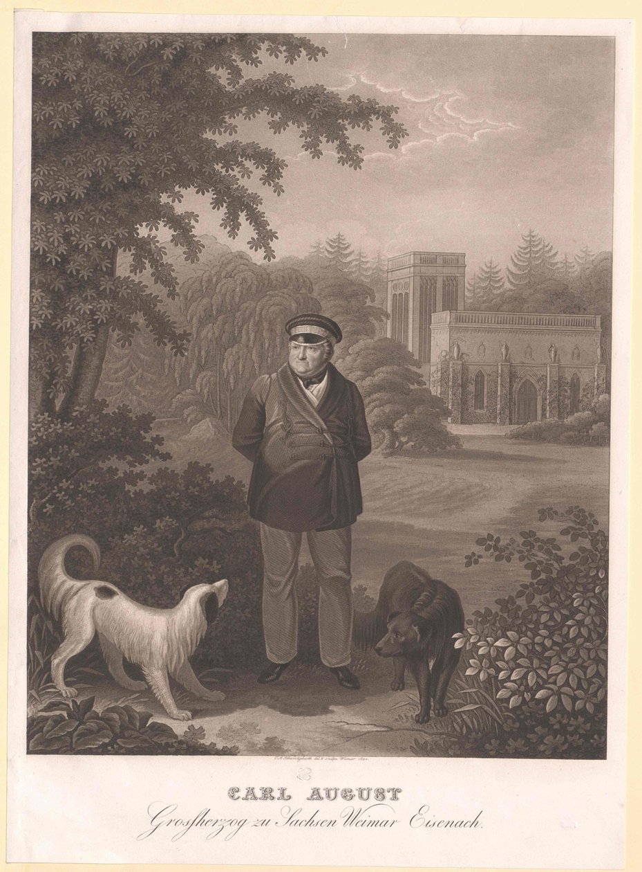 Vévoda sasko-výmarský Eisenach Karl August od Artist Unknown