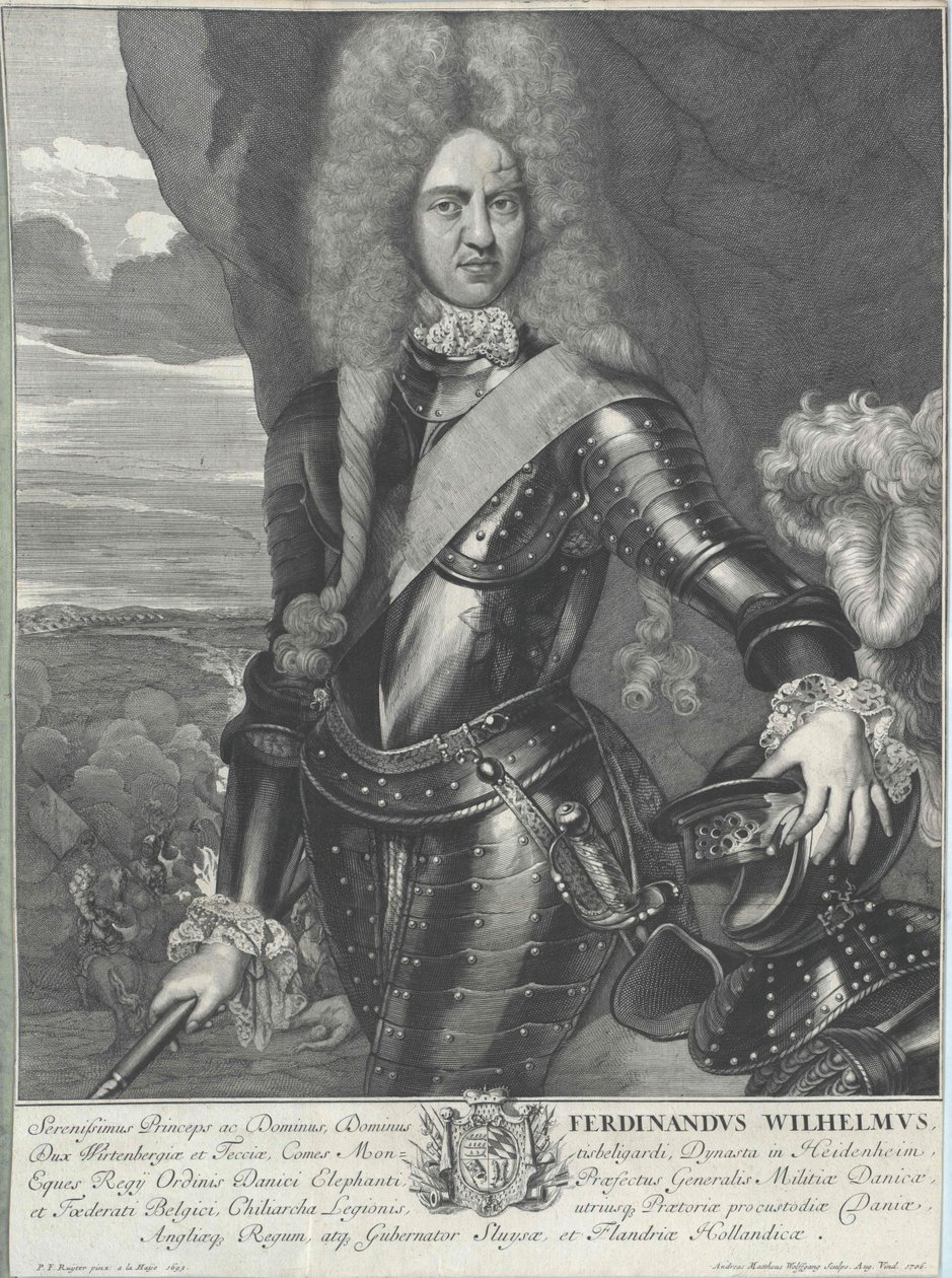 Württemberský vévoda Ferdinand Wilhelm od Artist Unknown