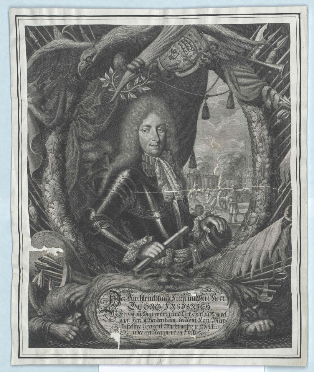 Vévoda württemberský Georg Frederick od Artist Unknown
