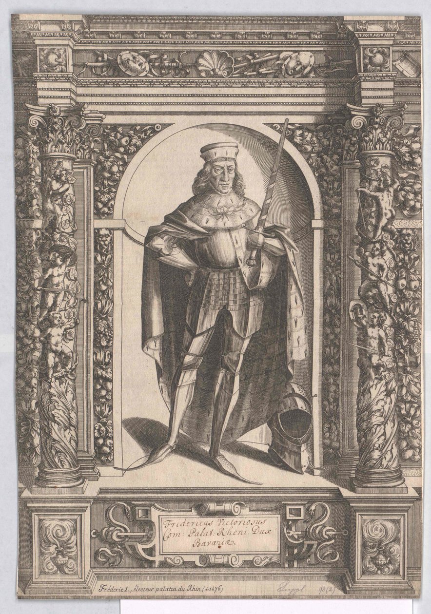 falcký kurfiřt Fridrich I. vítězně od Artist Unknown