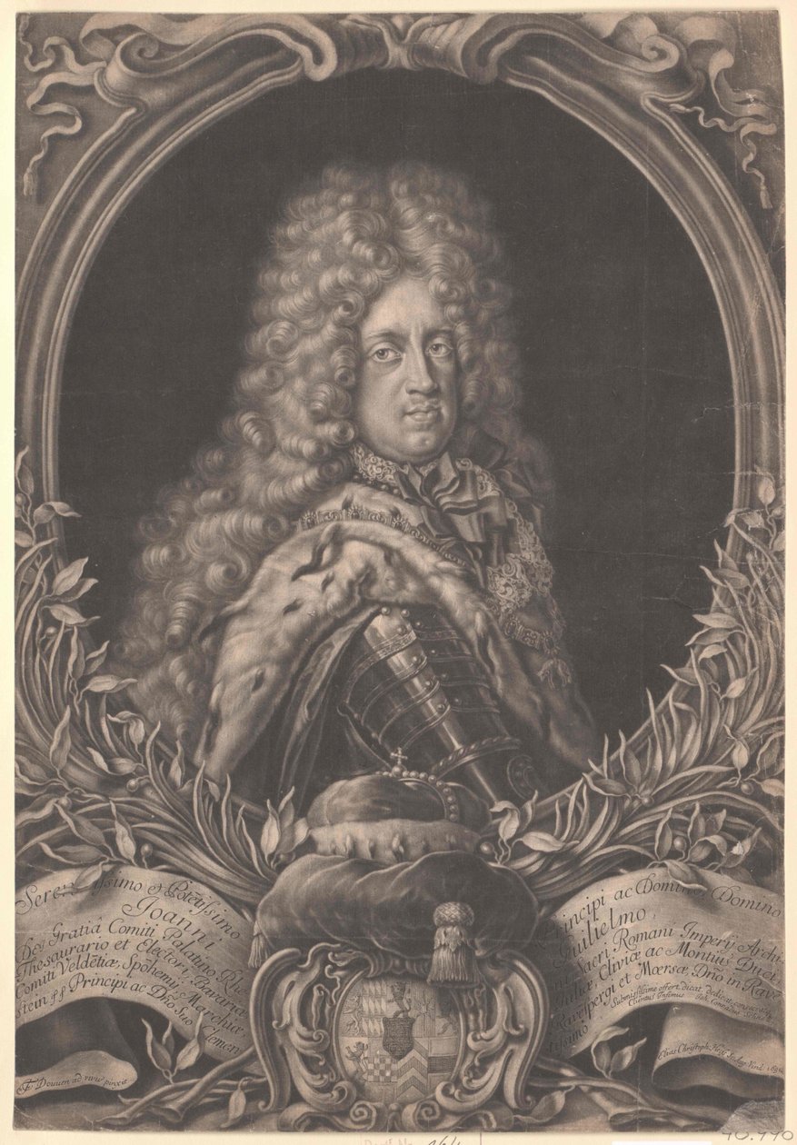 Falcký kurfiřt Johann Wilhelm od Artist Unknown