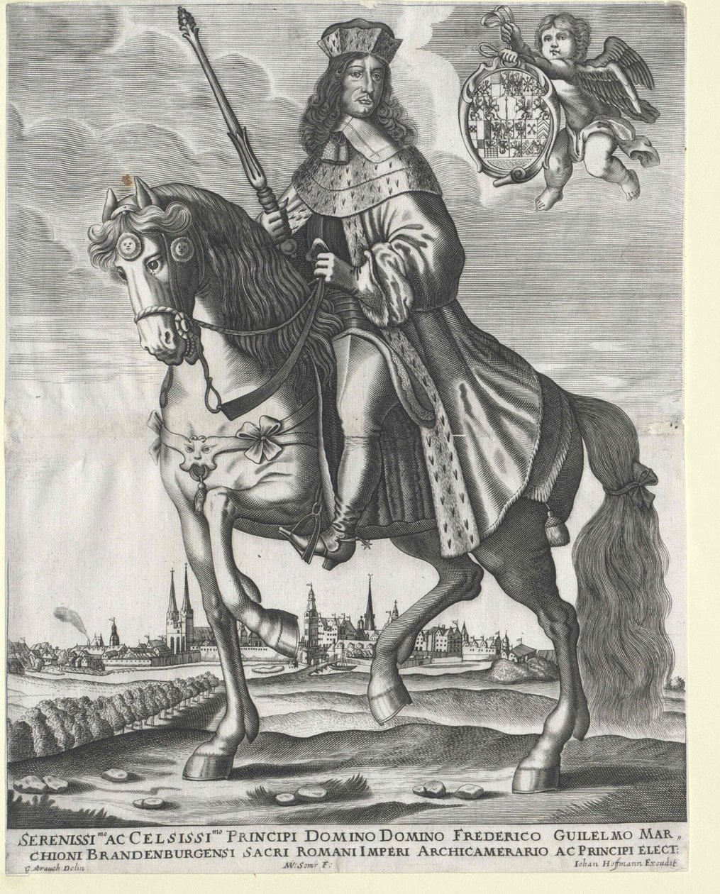 Braniborský kurfiřt (1620-1688) Fridrich Vilém od Artist Unknown