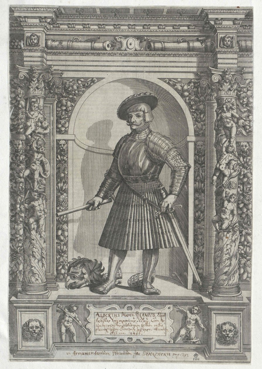 Braniborský kurfiřt Albrecht Achilles od Artist Unknown