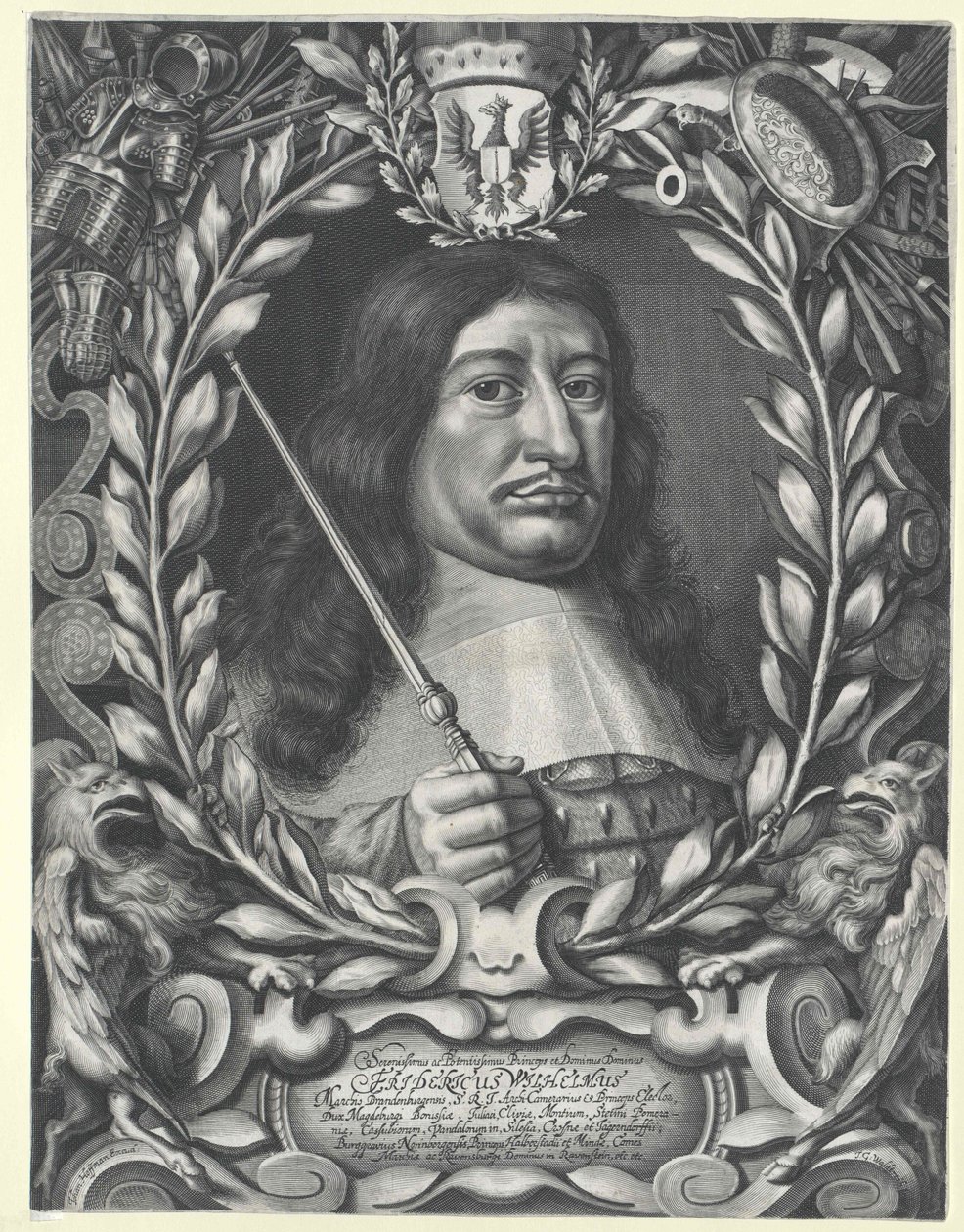 Braniborský kurfiřt Fridrich Vilém od Artist Unknown
