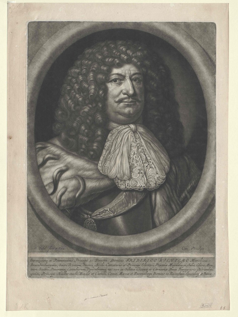 Braniborský kurfiřt Friedrich Wilhelm od Artist Unknown