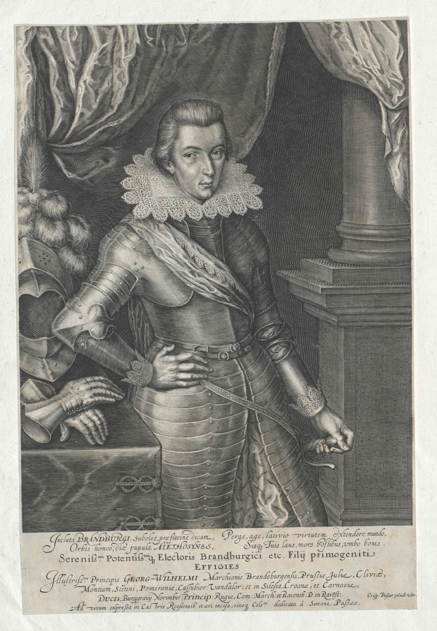 Braniborský kurfiřt Georg Wilhelm od Artist Unknown