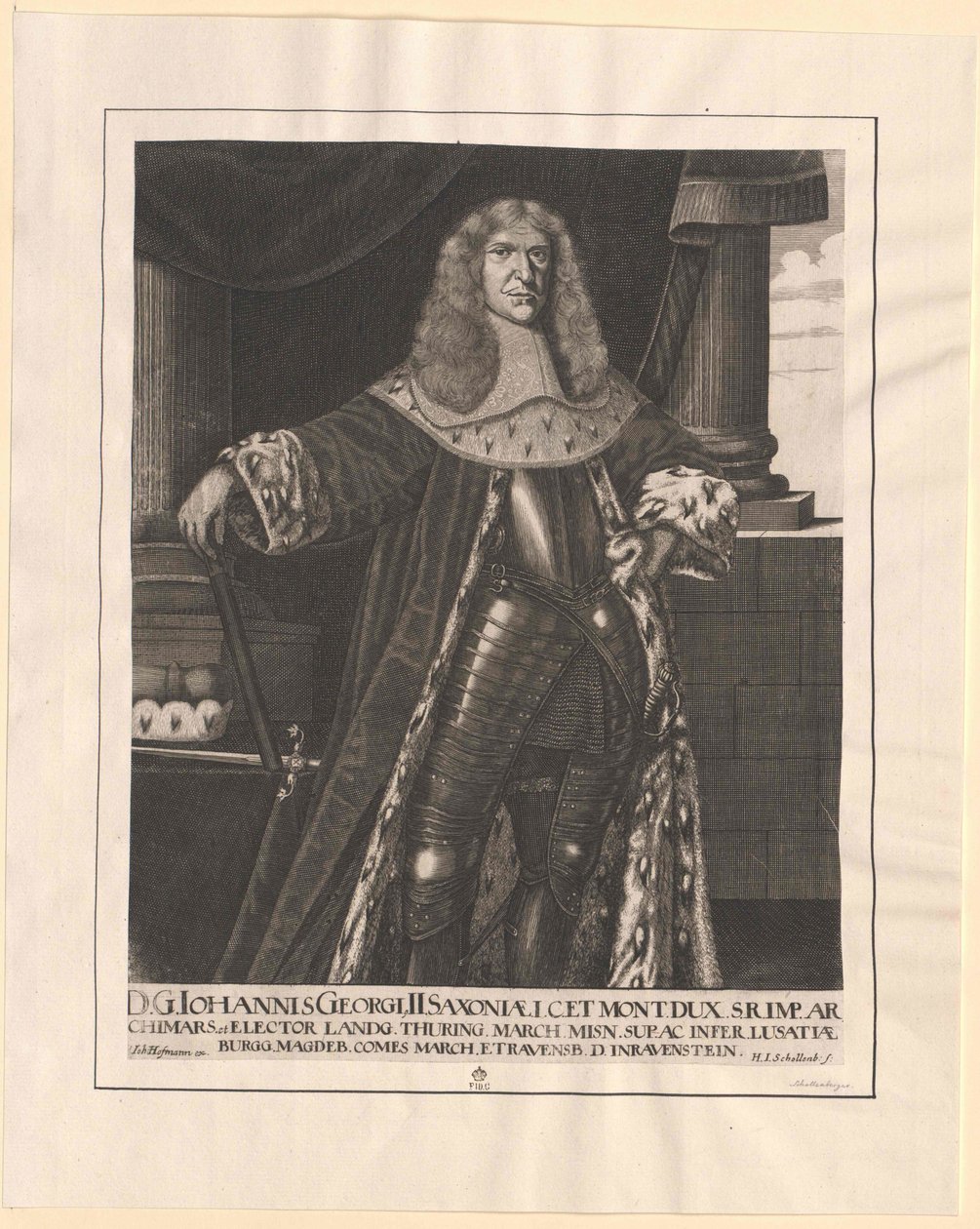 Saský kurfiřt Johann George II. od Artist Unknown