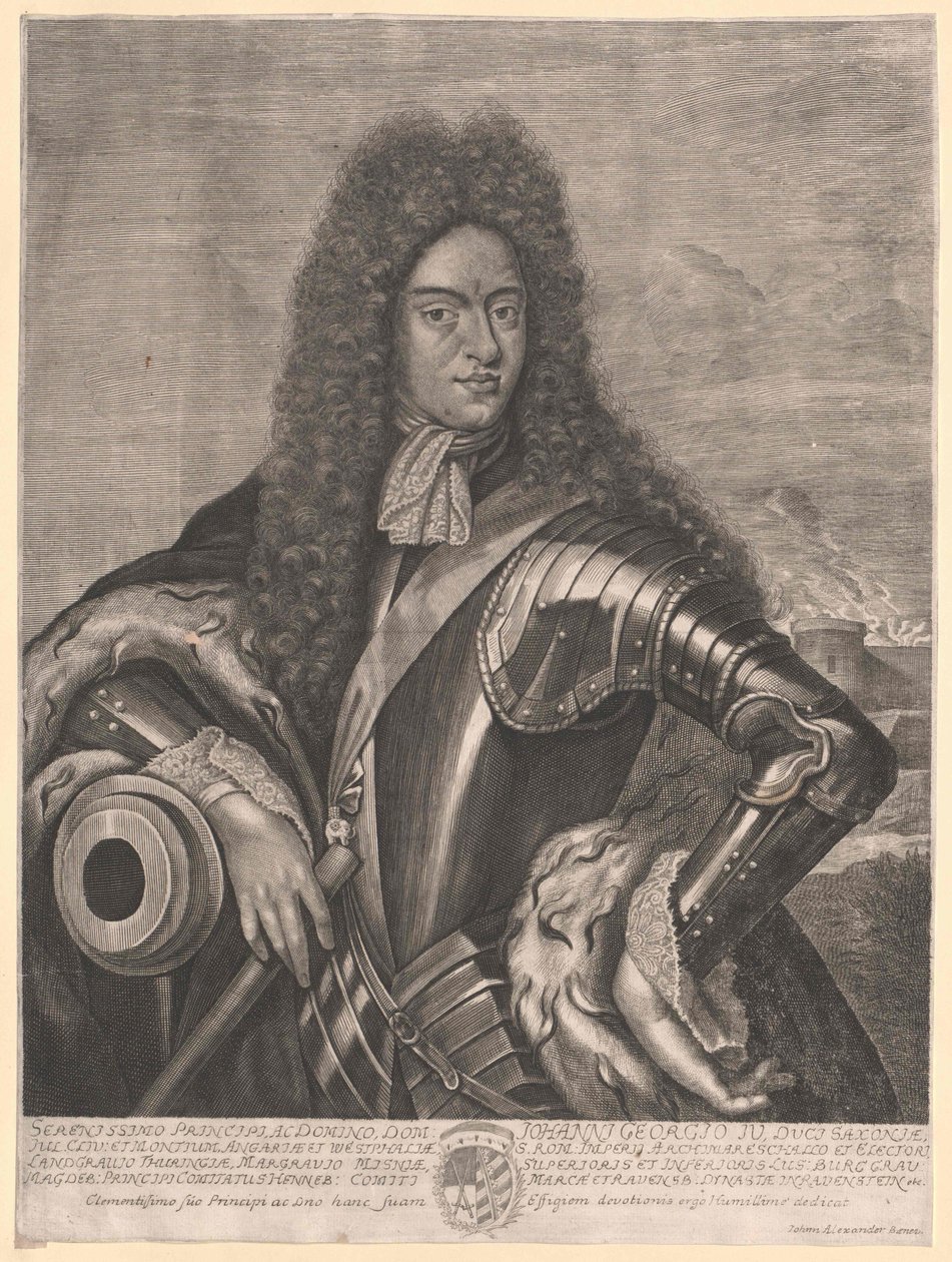 Saský kurfiřt Johann George IV. od Artist Unknown