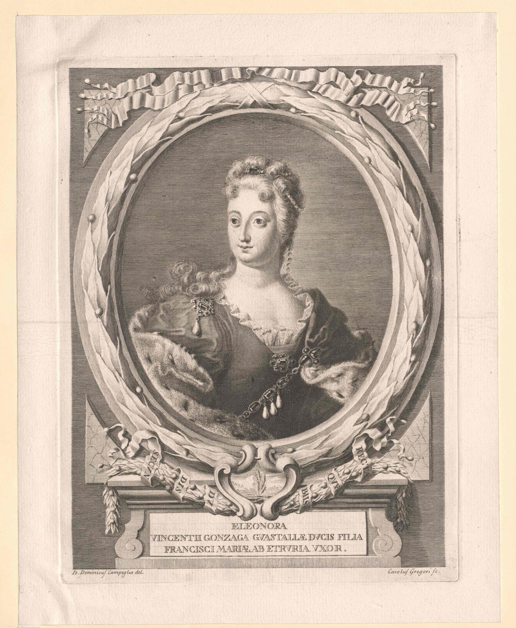 Eleonora Lodovica Gonzaga od Artist Unknown