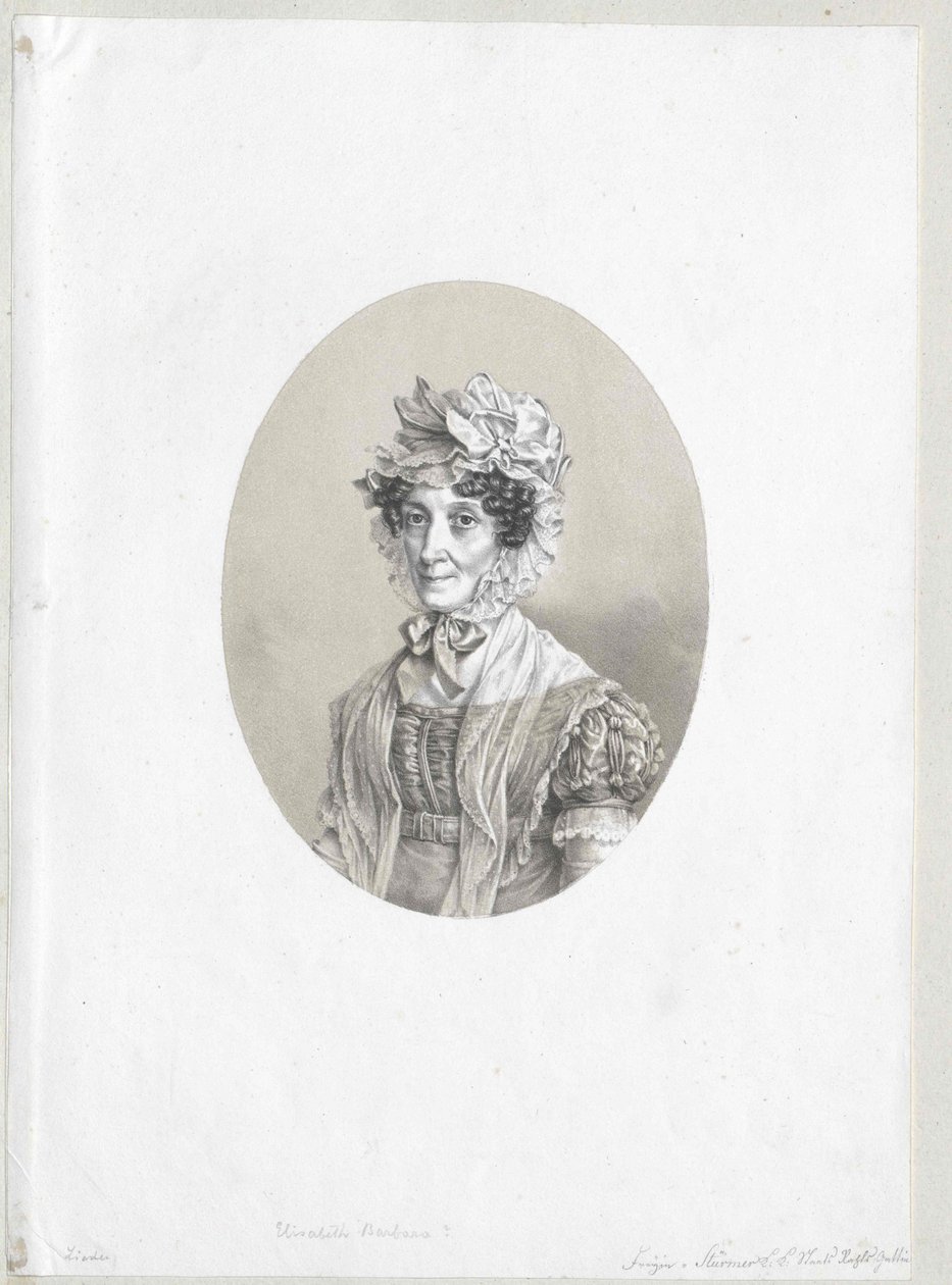Elisabeth Barbara baronka von Testa od Artist Unknown