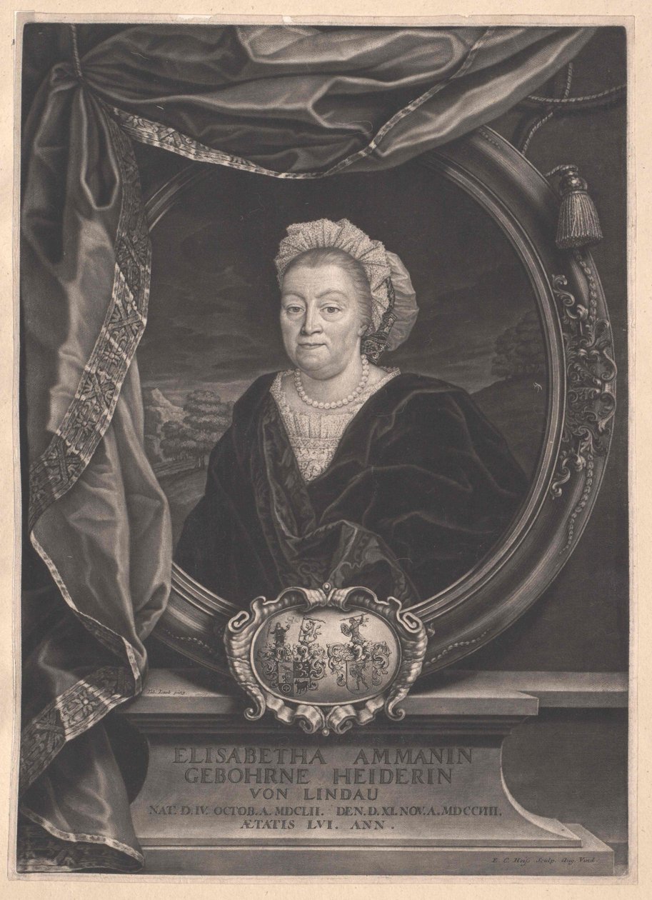 Elisabetha Heider od Artist Unknown