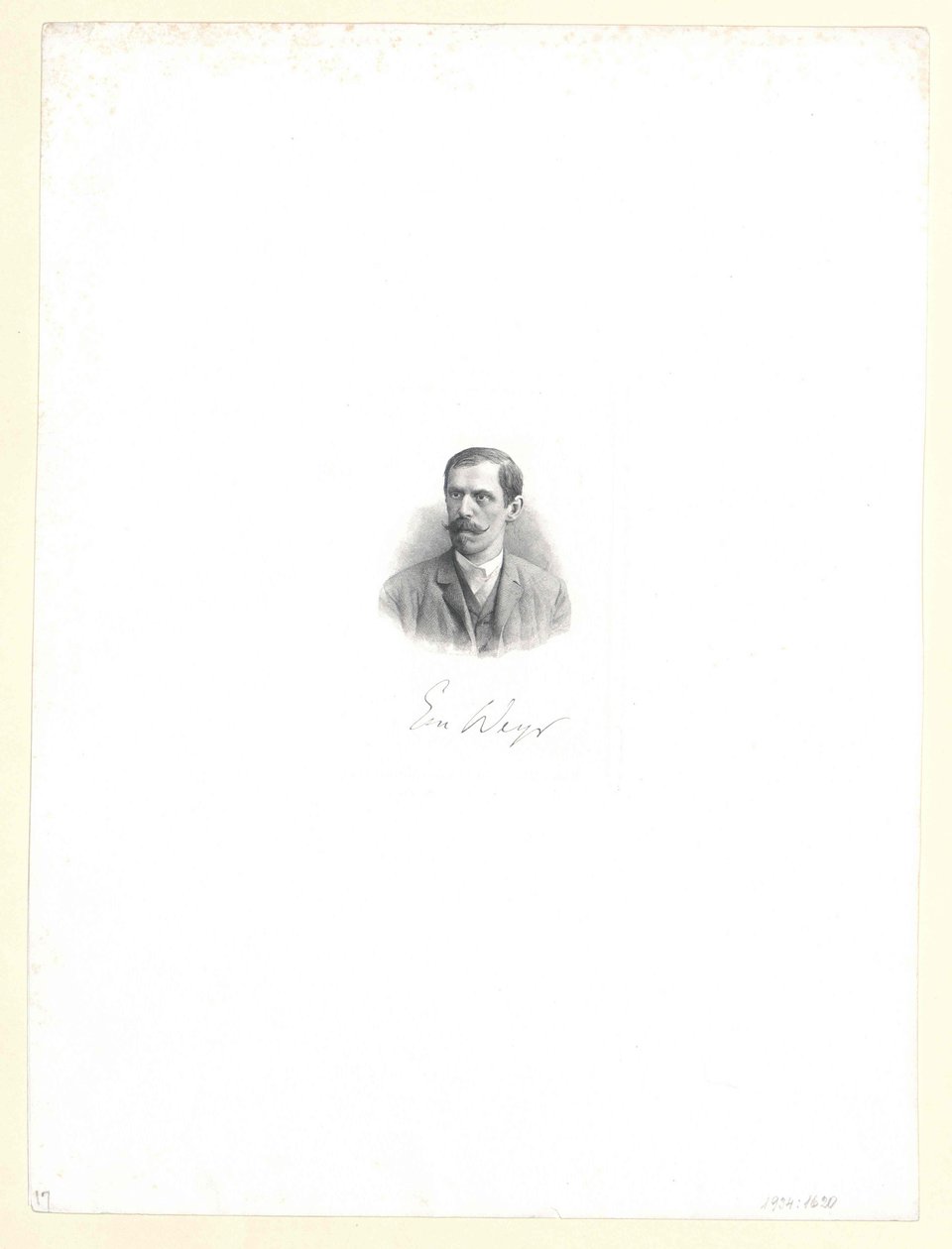 Emil Weyr (tisk) od Artist Unknown