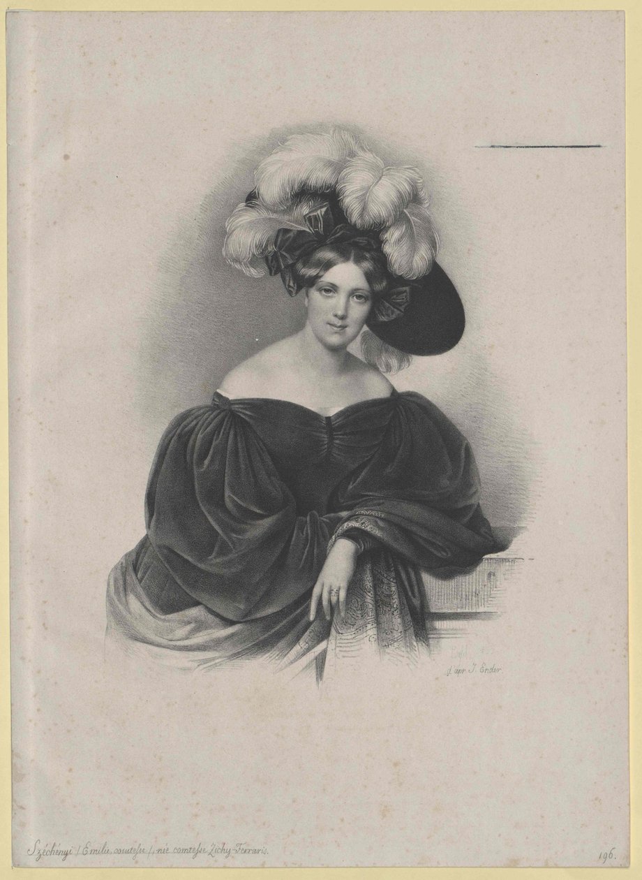 Emilie hraběnka Zichy-Ferraris od Artist Unknown