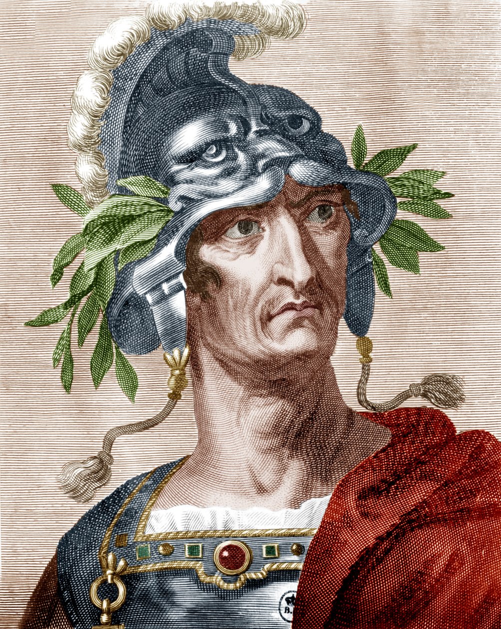 Císař Claudius (barevná rytina) od Artist Unknown