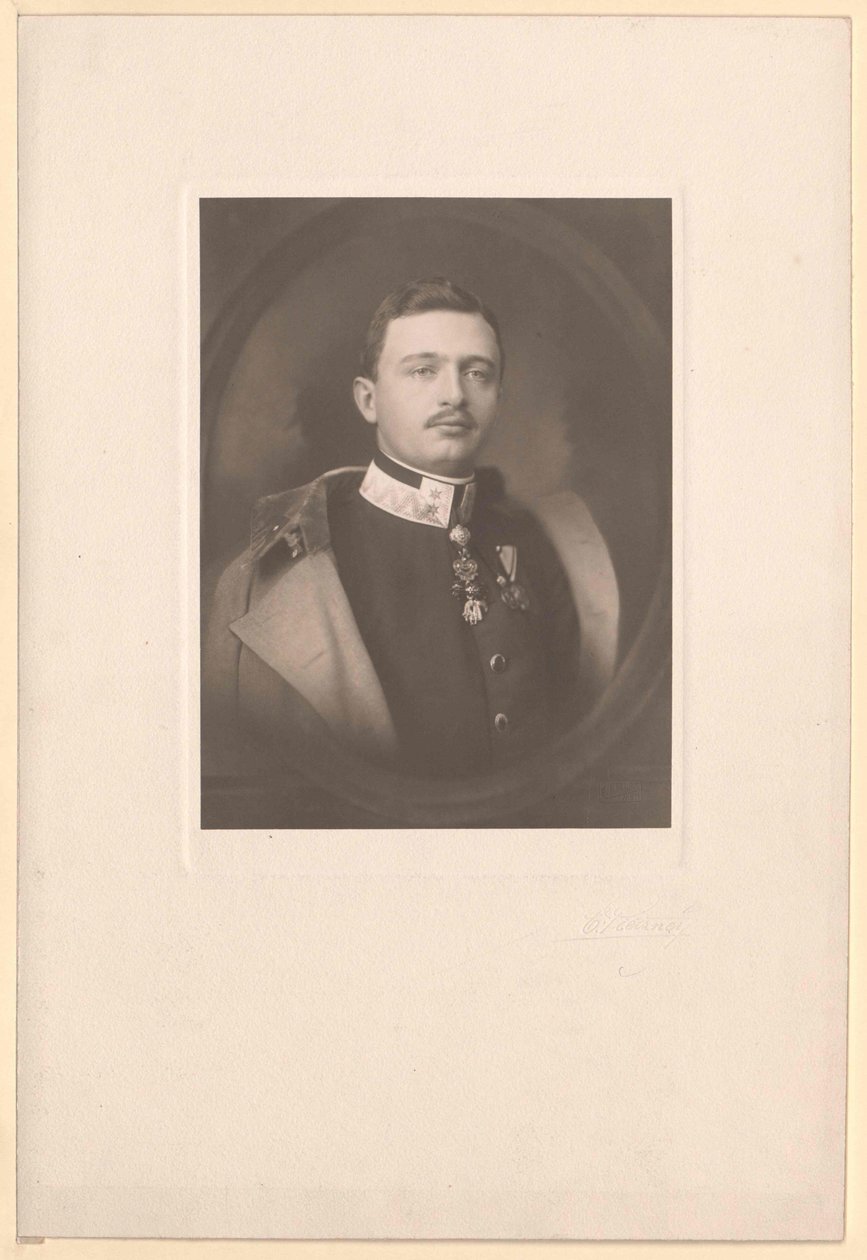 Rakouský císař Karel I. (tisk) od Artist Unknown
