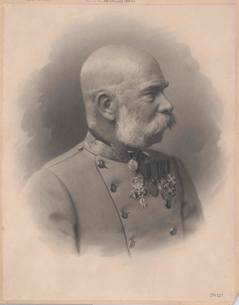 Rakouský císař František Josef I. (tisk) od Artist Unknown