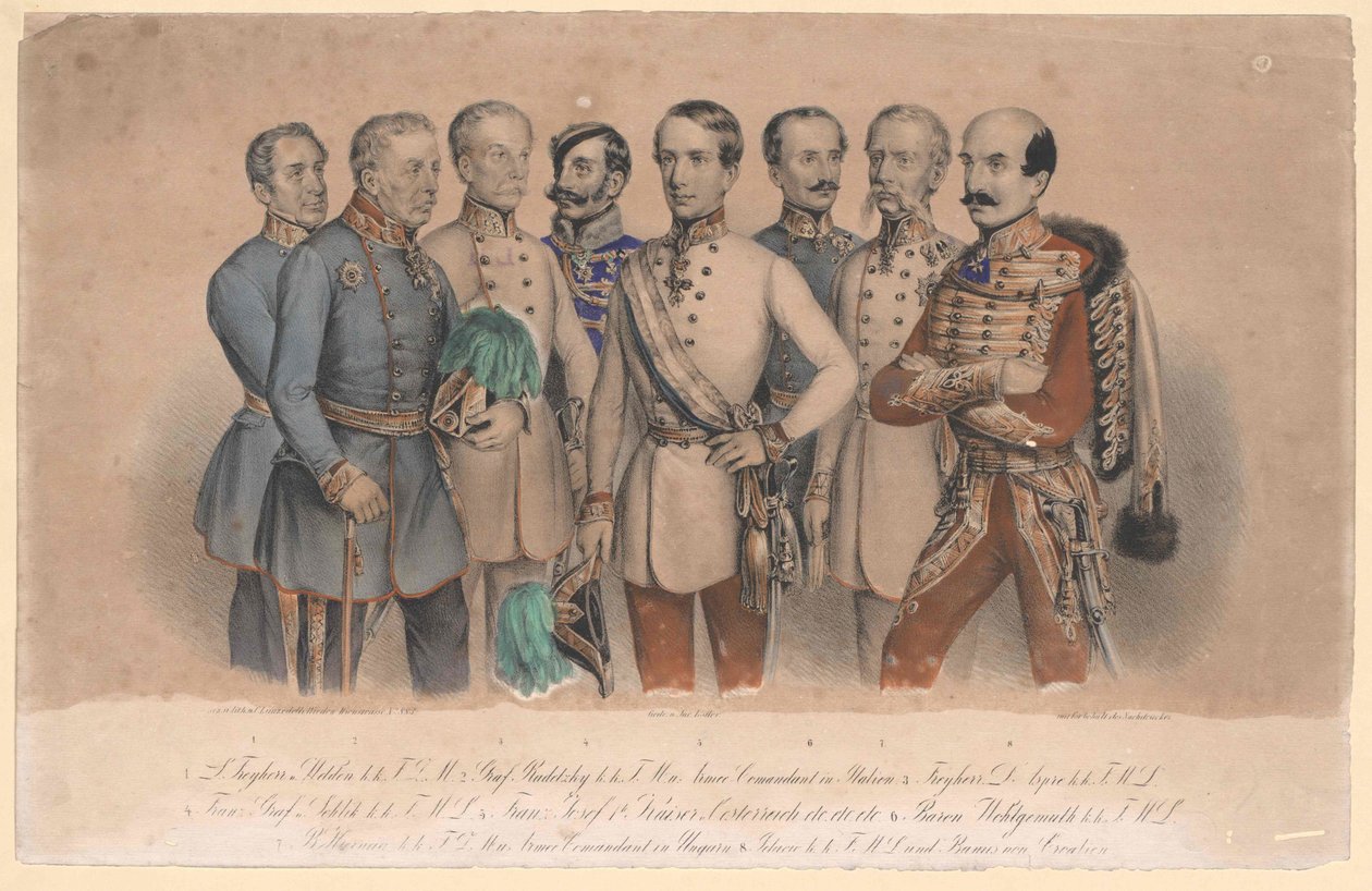 Rakouský císař František Josef I. od Artist Unknown