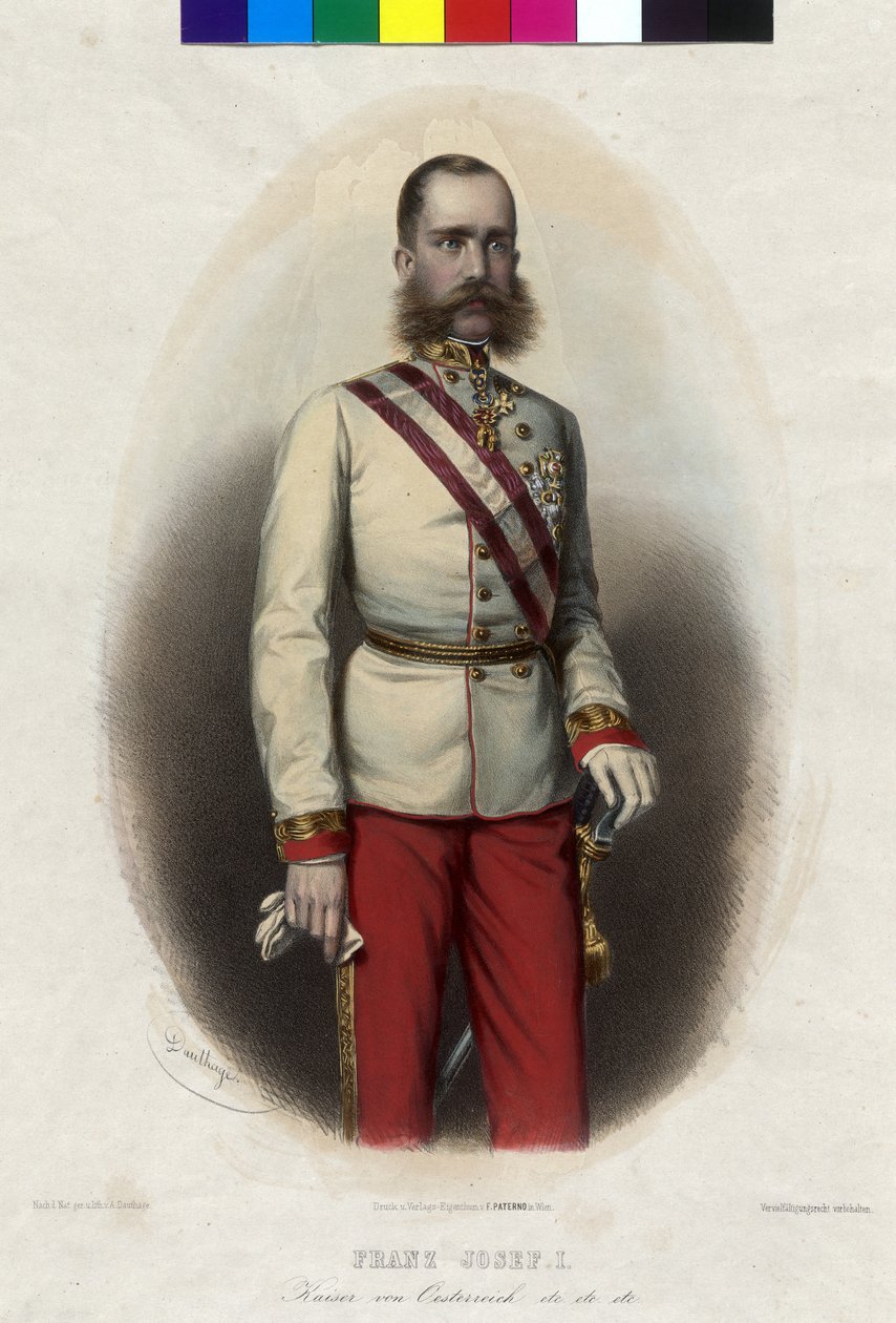 Rakouský císař František Josef I. od Artist Unknown