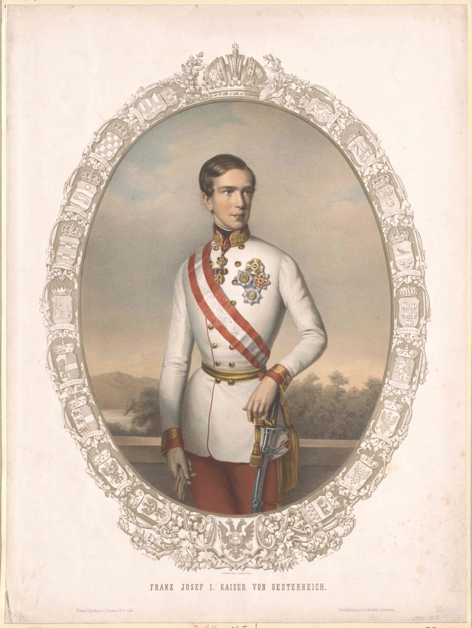 Rakouský císař František Josef I. od Artist Unknown