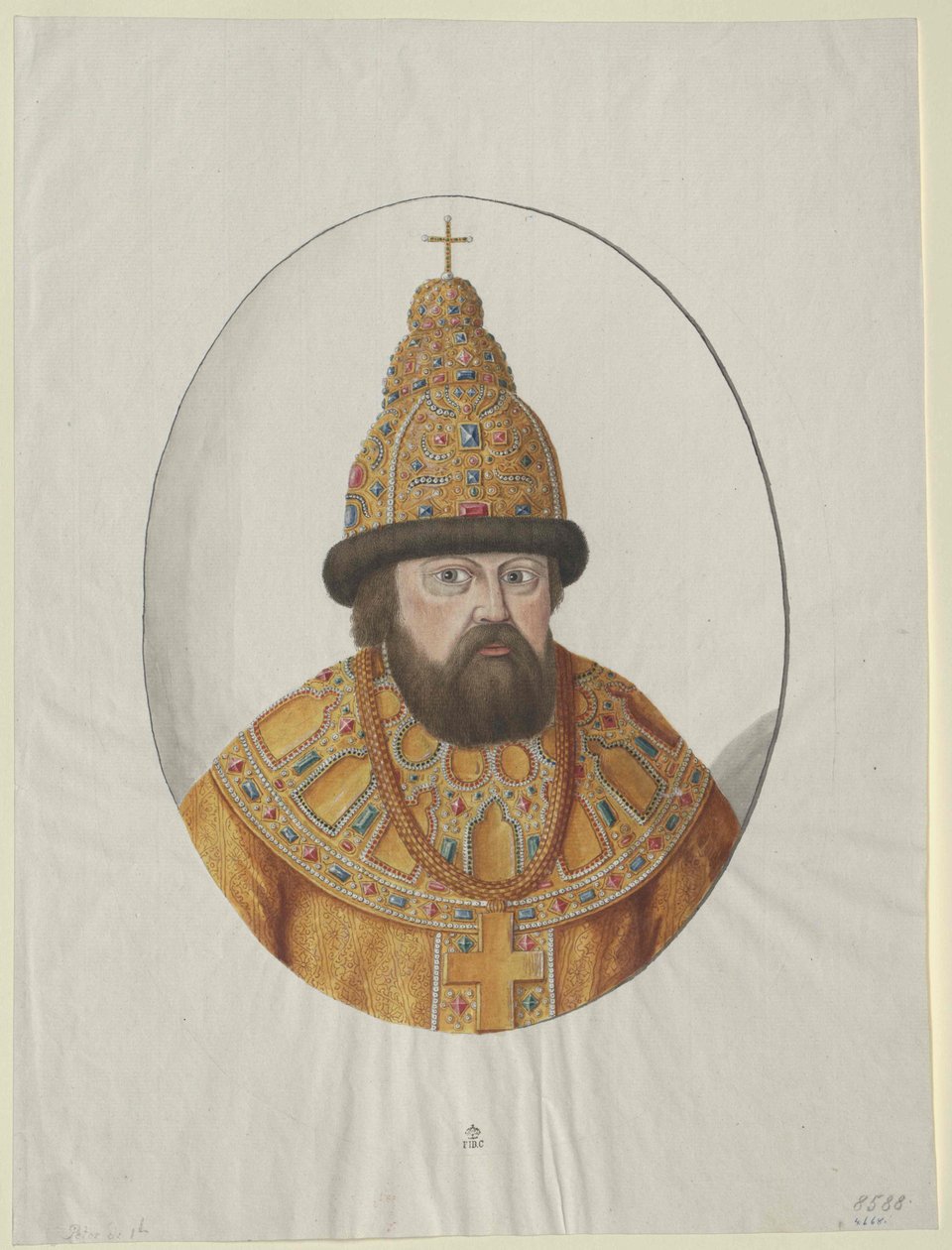 Ruský císař Alexej od Artist Unknown