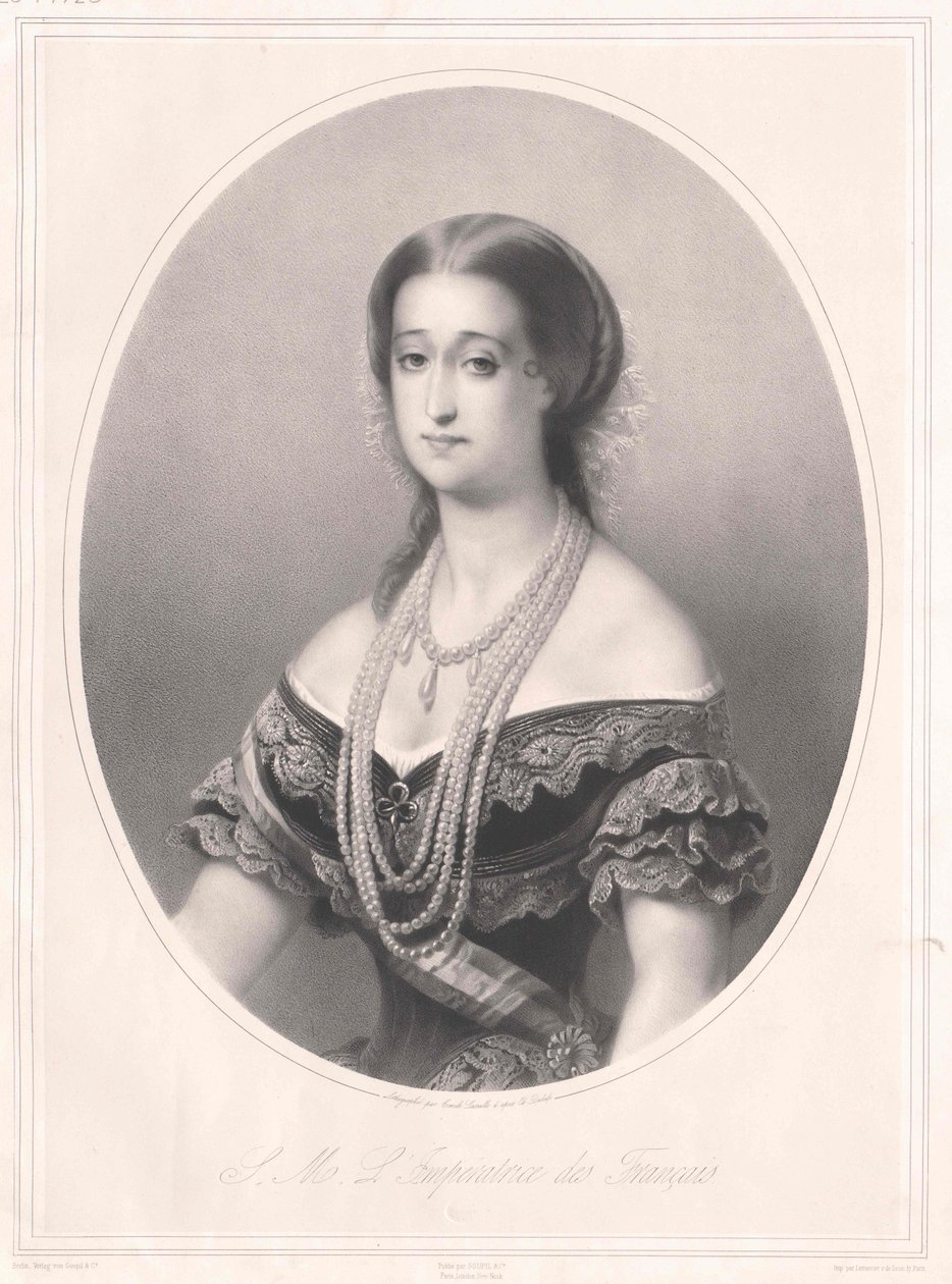 Francouzská císařovna Eugenie od Artist Unknown