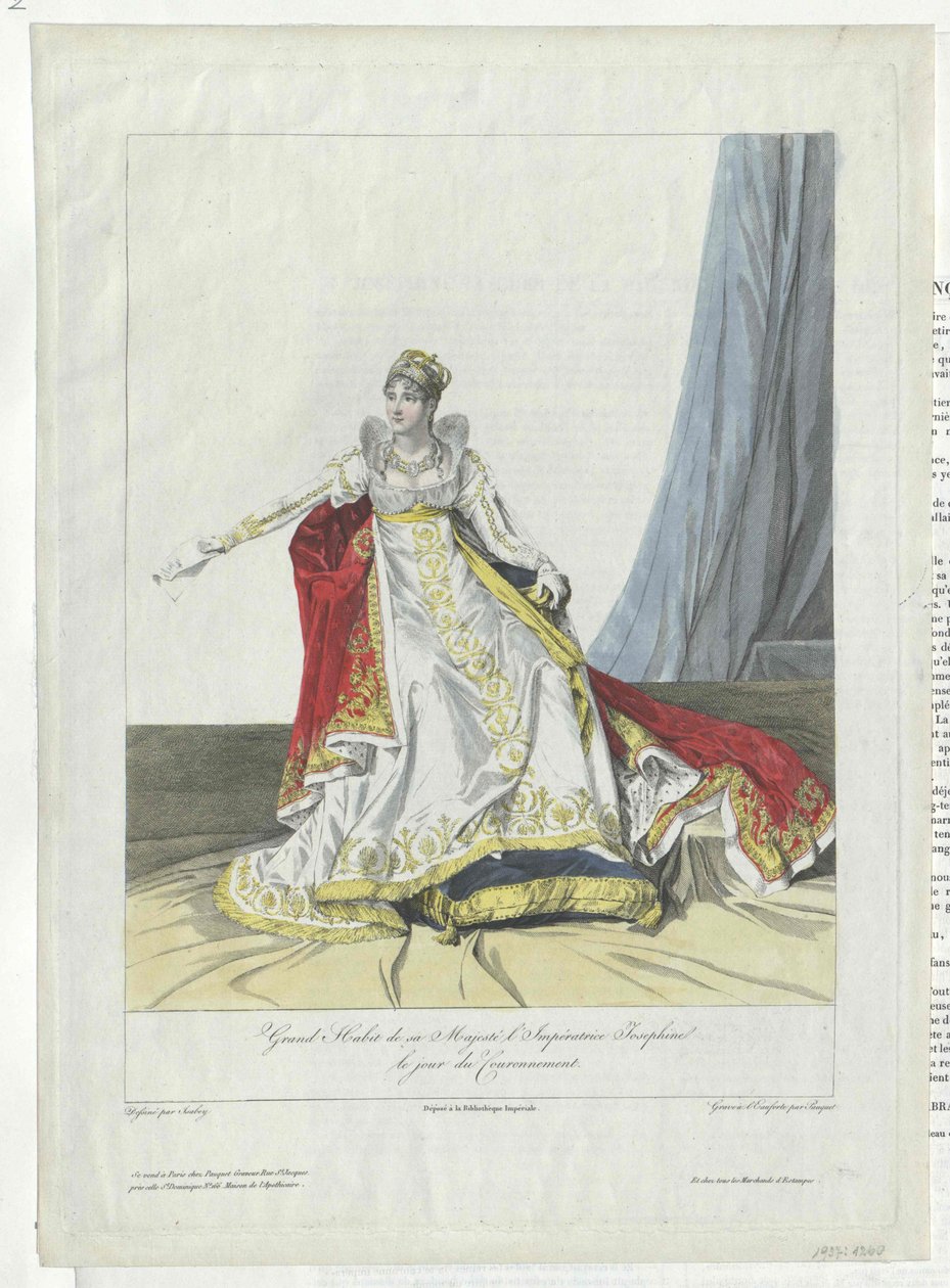 Francouzská císařovna Josephine od Artist Unknown