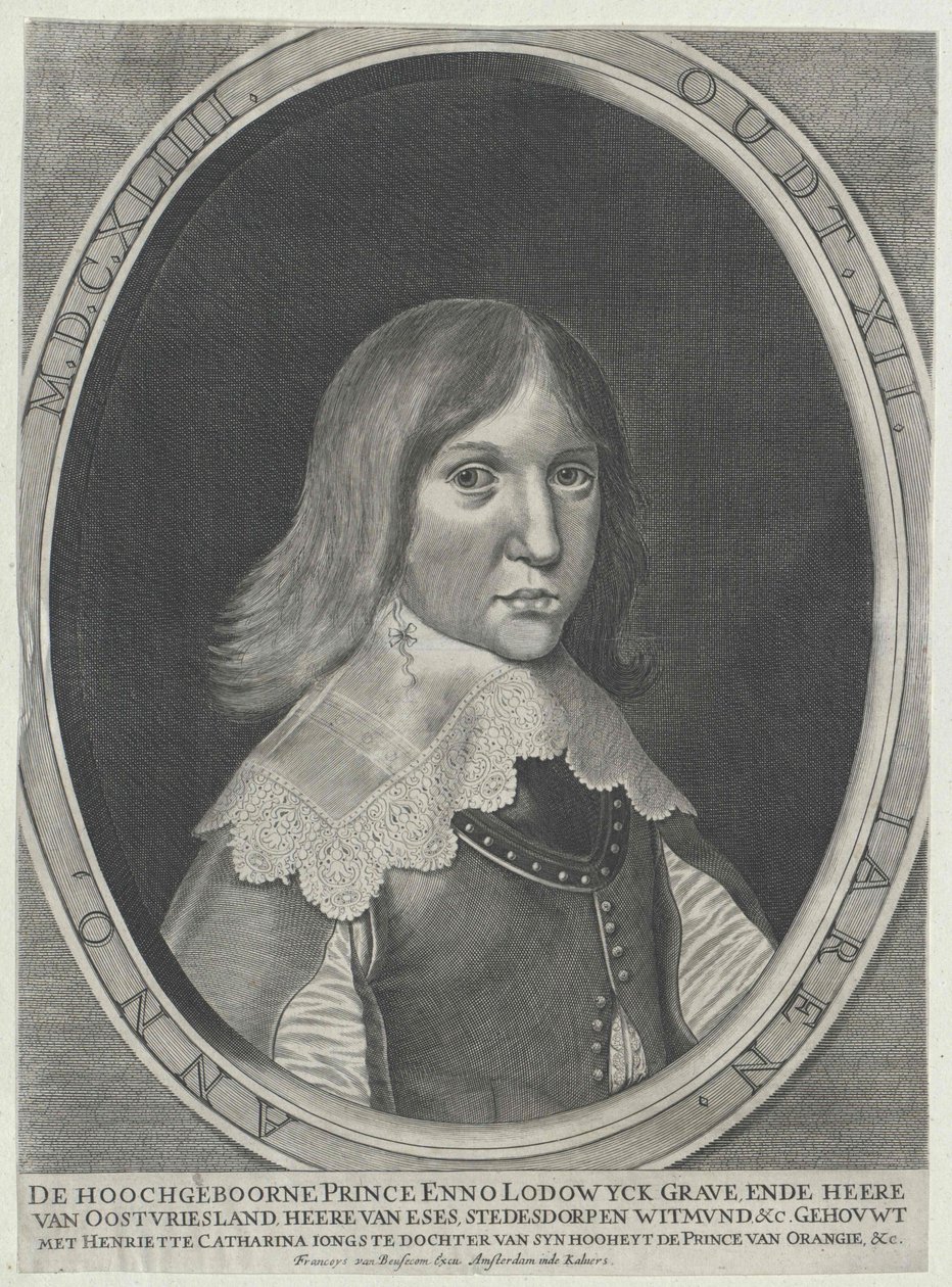 Enno Ludwig hrabě Východní Frísko od Artist Unknown