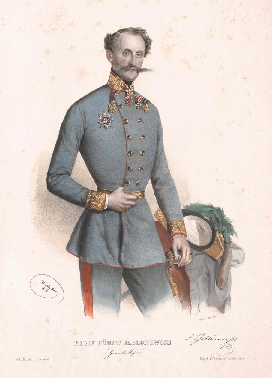 Felix hrabě Jablonovský od Artist Unknown
