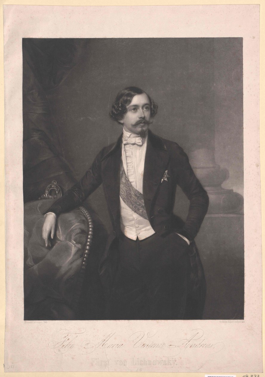 Felix hrabě Lichnowsky od Artist Unknown