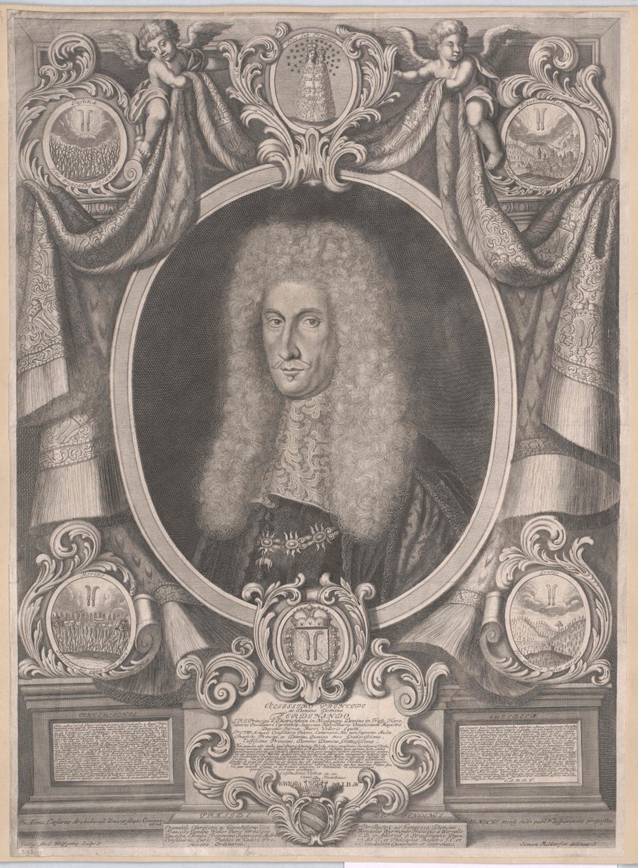 Ferdinand Joseph 3. hrabě z Dietrichsteina z Nikolsburgu (tisk) od Artist Unknown
