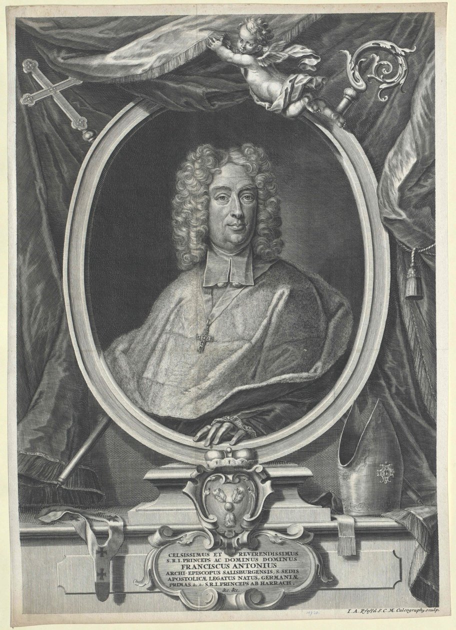 Franz Anton hrabě Harrach od Artist Unknown