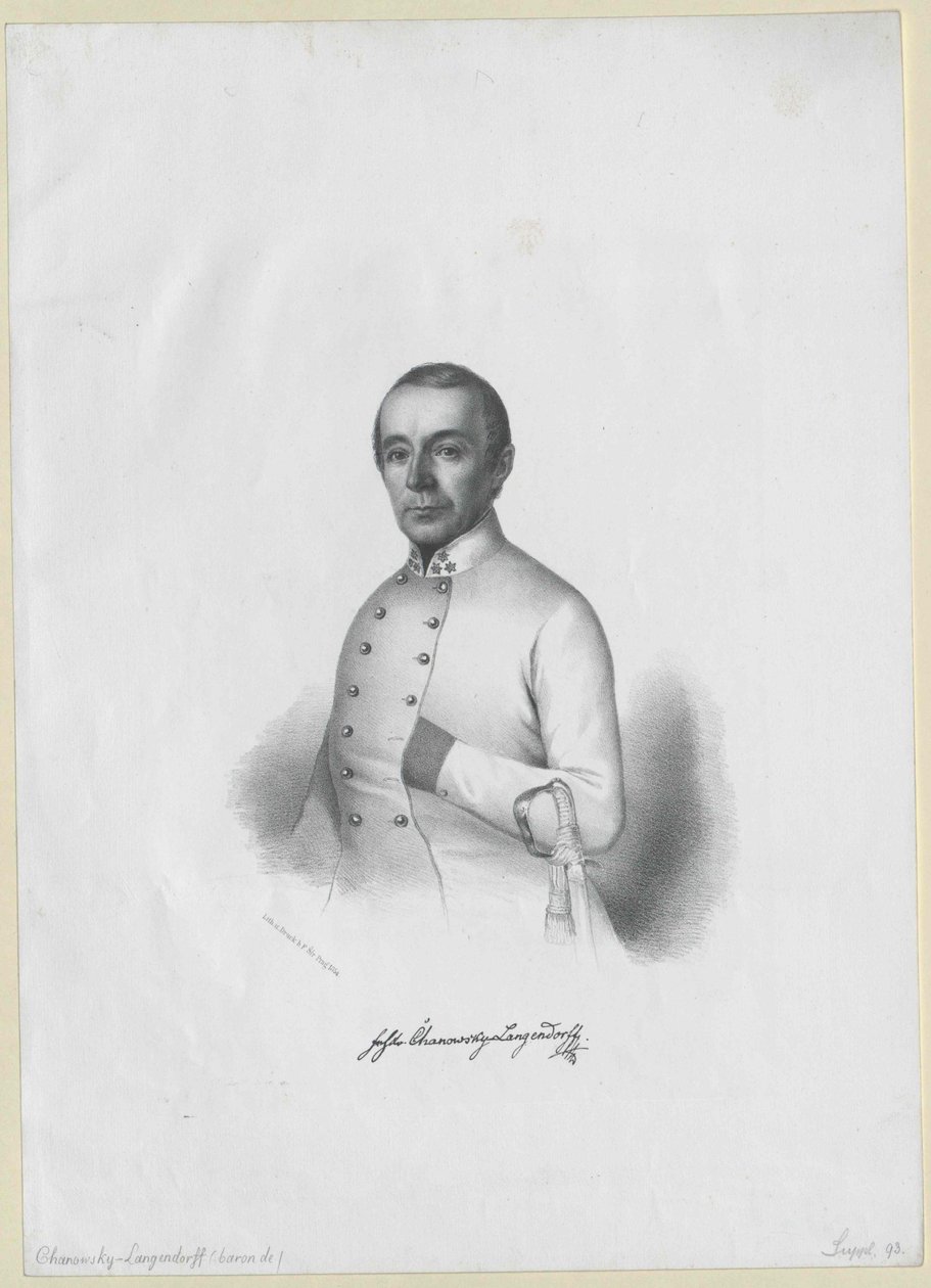 Franz Xavier baron Chanowsky-Langendorff od Artist Unknown
