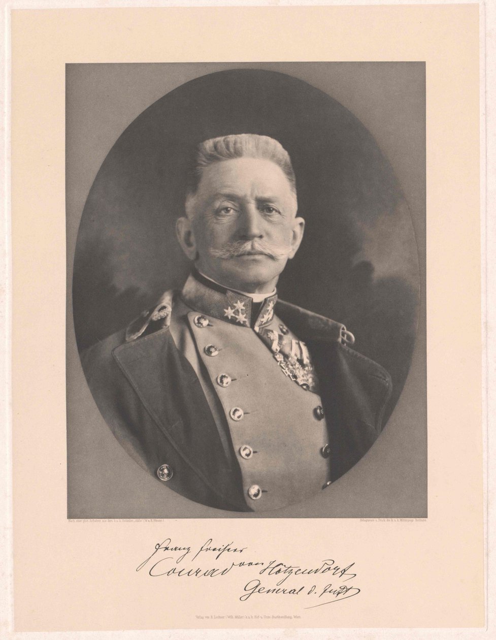 Franz hrabě Conrad von Hoetzendorf (tisk) od Artist Unknown