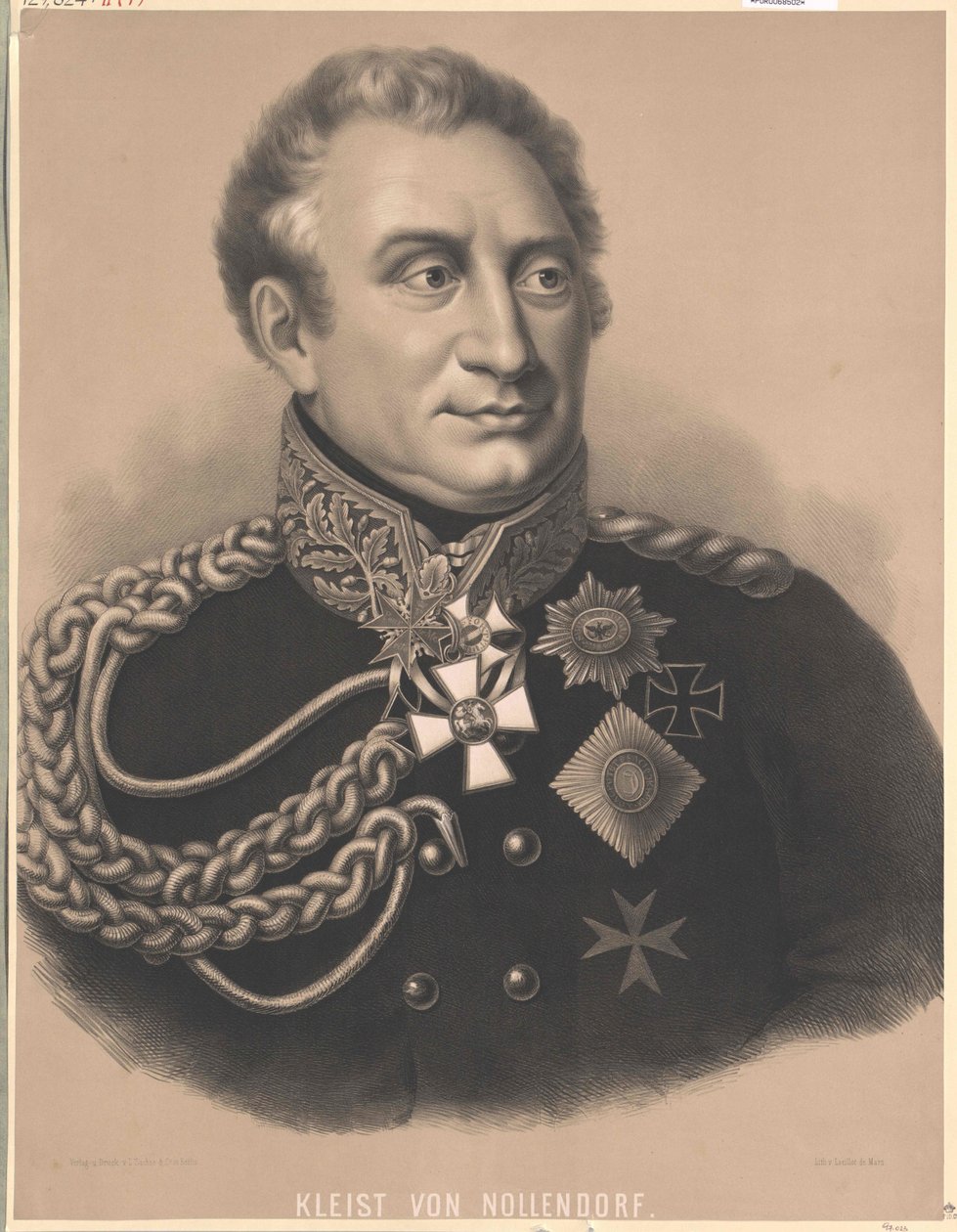 Frederic Henry hrabě Brill von Nollendorf (tisk) od Artist Unknown