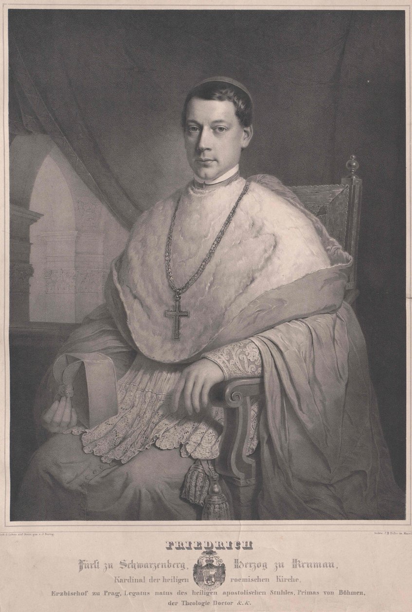 Frederick hrabě Schwarzenberg-Krumau od Artist Unknown