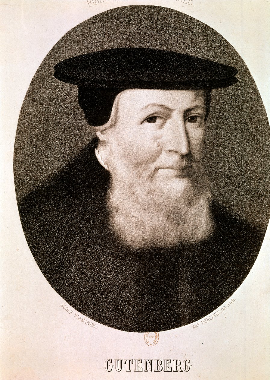 GUTENBERG Johannes: (lept) od Artist Unknown