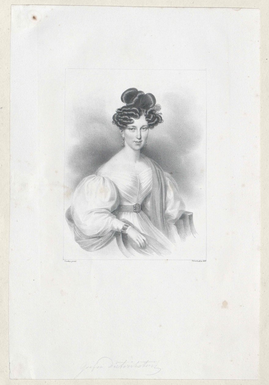 Gabriele hraběnka Wratislaw von Mitrowitz od Artist Unknown