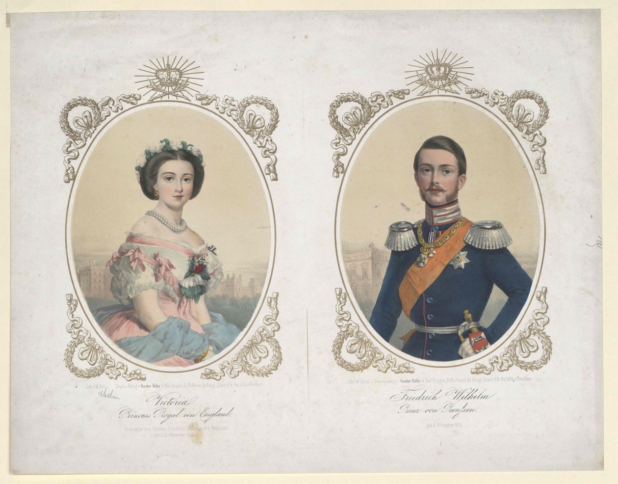 Německý císař a pruský král Fridrich III. od Artist Unknown
