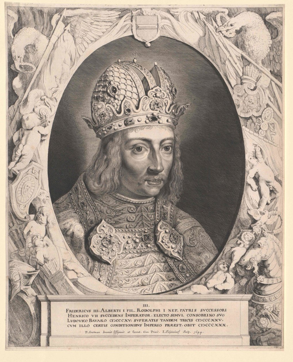 Německý král Fridrich III. od Artist Unknown