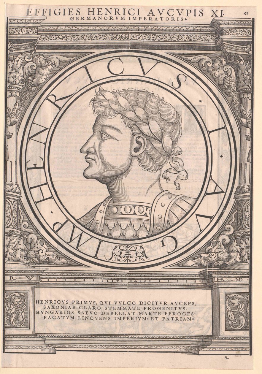 Německý král Jindřich I. od Artist Unknown