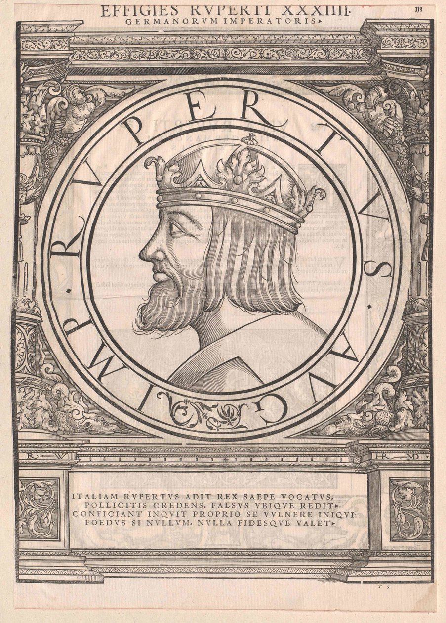 Německý král Rupprecht Falcký od Artist Unknown
