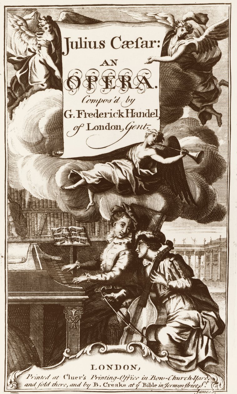 Giulio Cesare in Egypt (Jules Cesar in Egypt) - Julius Caesar in Egypt od Georga Friedricha Händela (1685-1759) od Artist Unknown